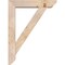 Ekena Millwork Traditional Slat Smooth Bracket w/ Offset Brace, Douglas Fir, 5 1/2"W x 24"D x 32"H BKT0604X24X32TRA06SDF - alternate 4